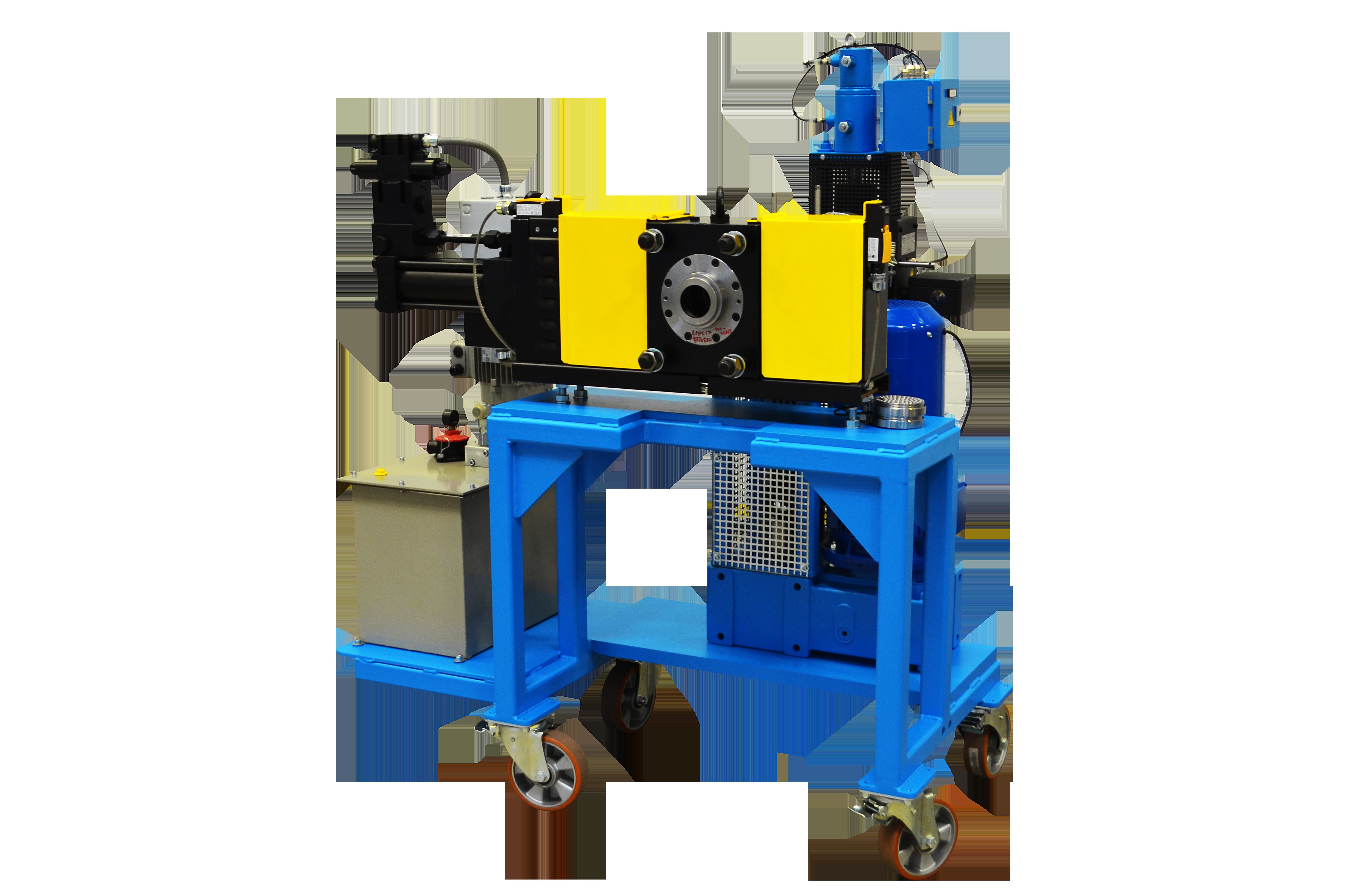 Hydraulic slide plate screen changer